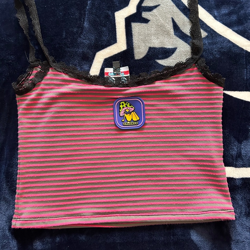 Omighty Pink and Gray Tank.